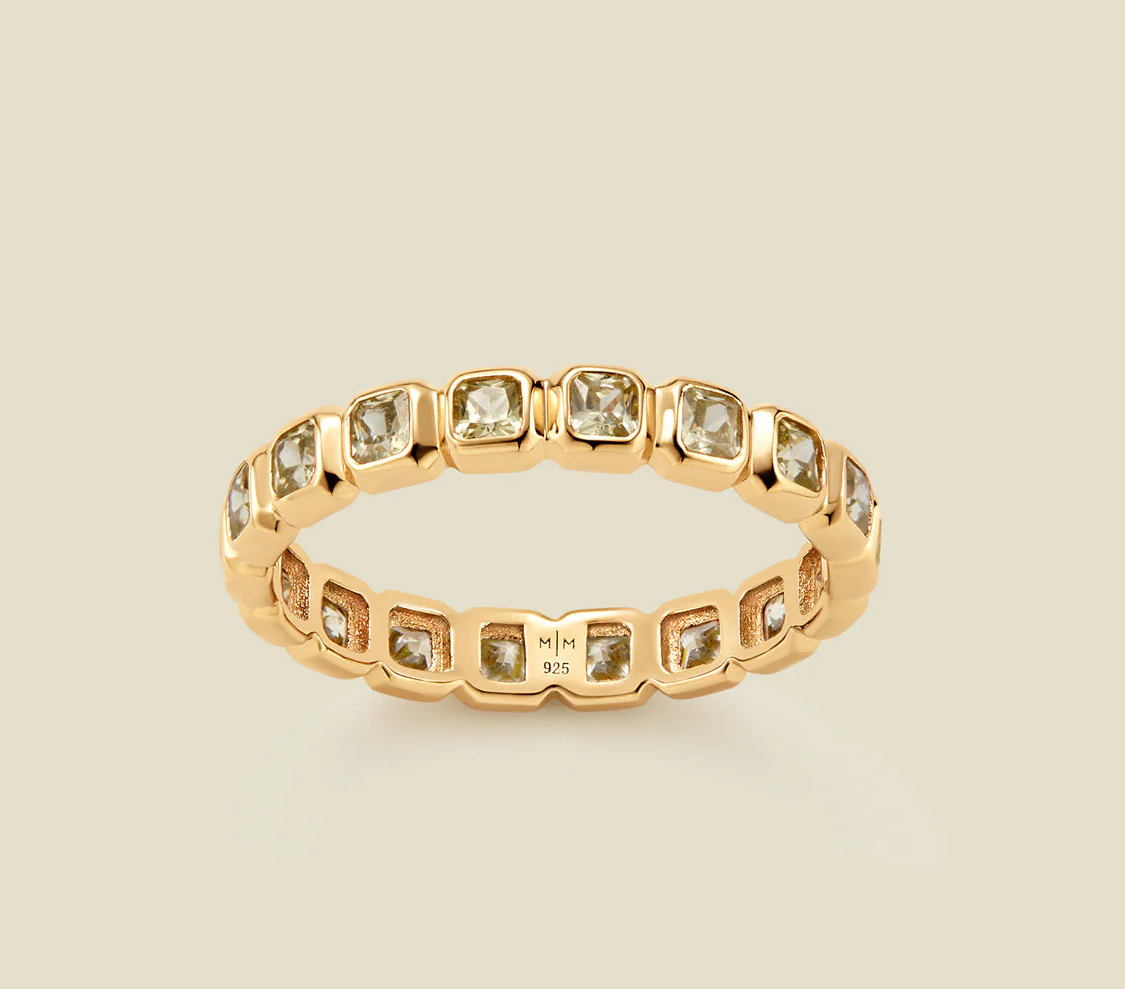 May Birthstone Eternity Ring