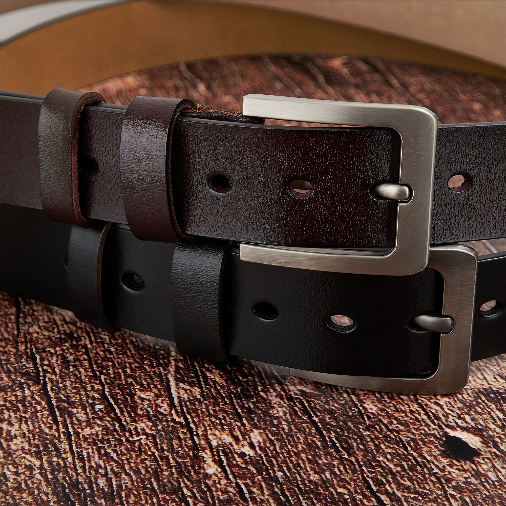 Personalized Engraved Leather Belt - We Love You For Dad