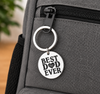 Best Dad Ever Keychain – Polished Stainless Steel Key Ring