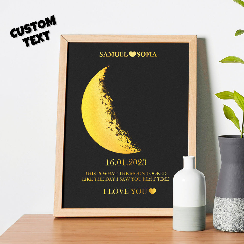 CustomLove Moon Phase Canvas