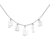 Personalized Letter Choker Necklace Sterling Silver