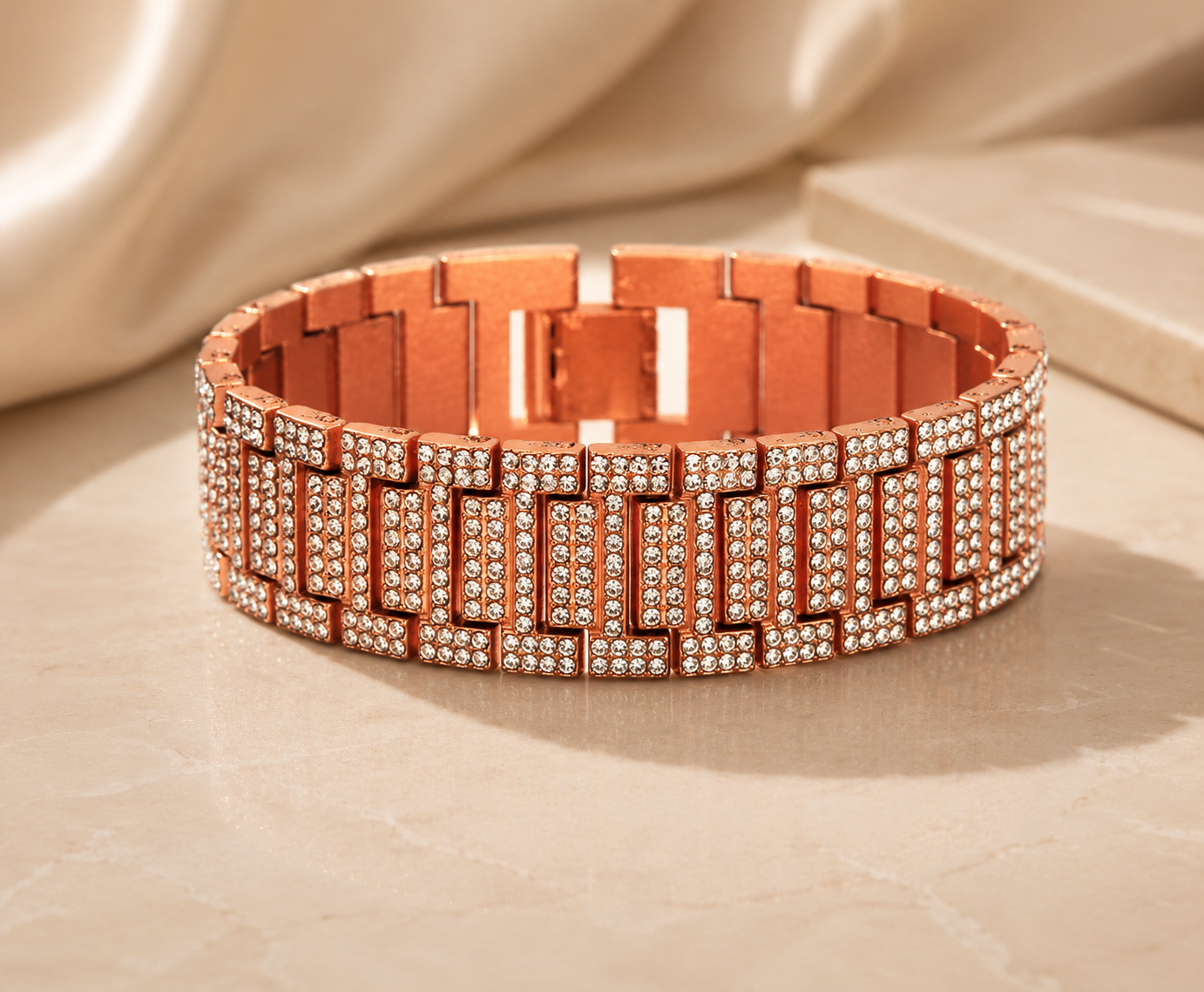 Men's Hip Hop Rhinestone Bracelet - CustomLove