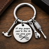 Stainless Steel Mini Tool Keychain with Engraved Tag- Father's Day Gift