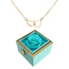 Crystal rose with necklace set