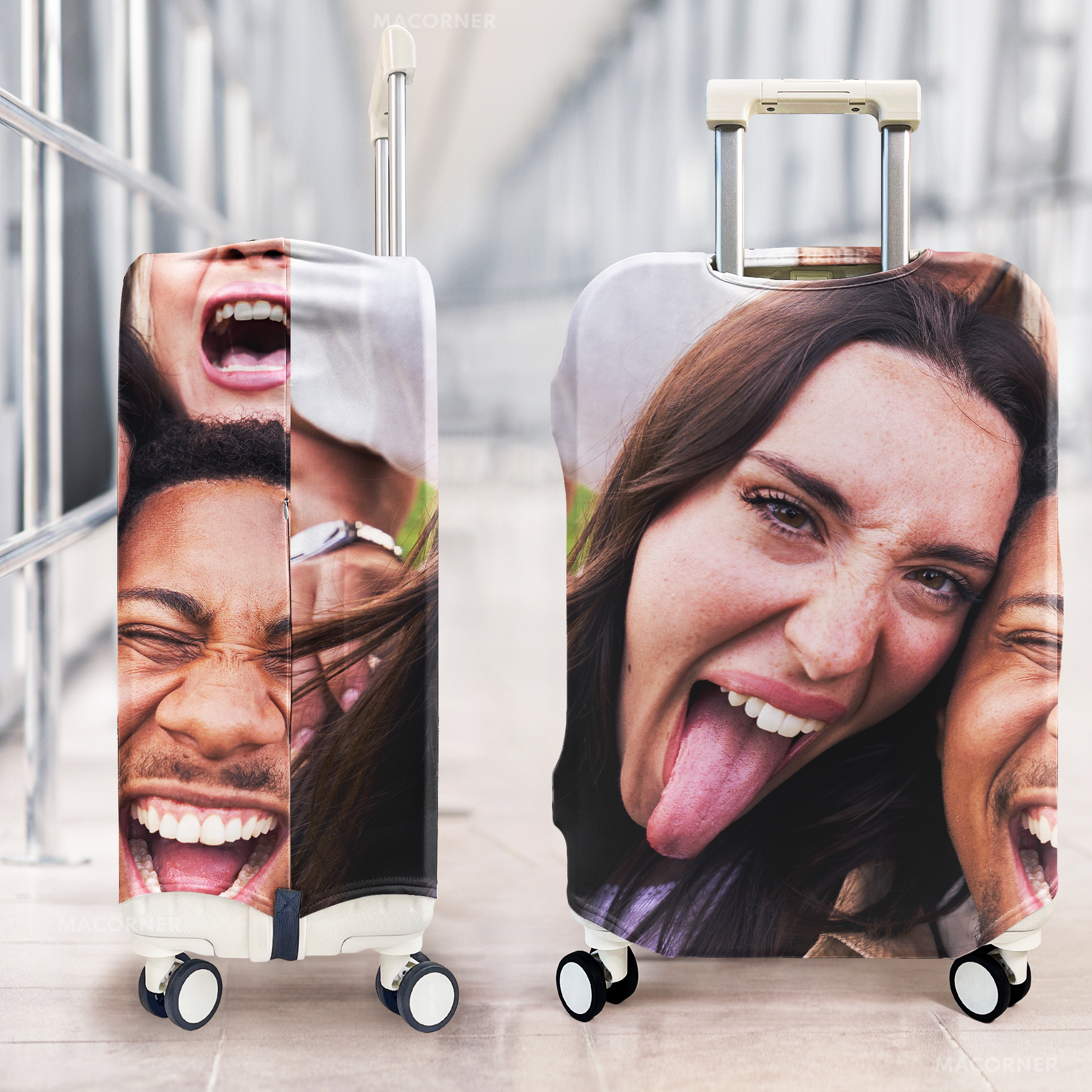 Personalized Photo Luggage Cover