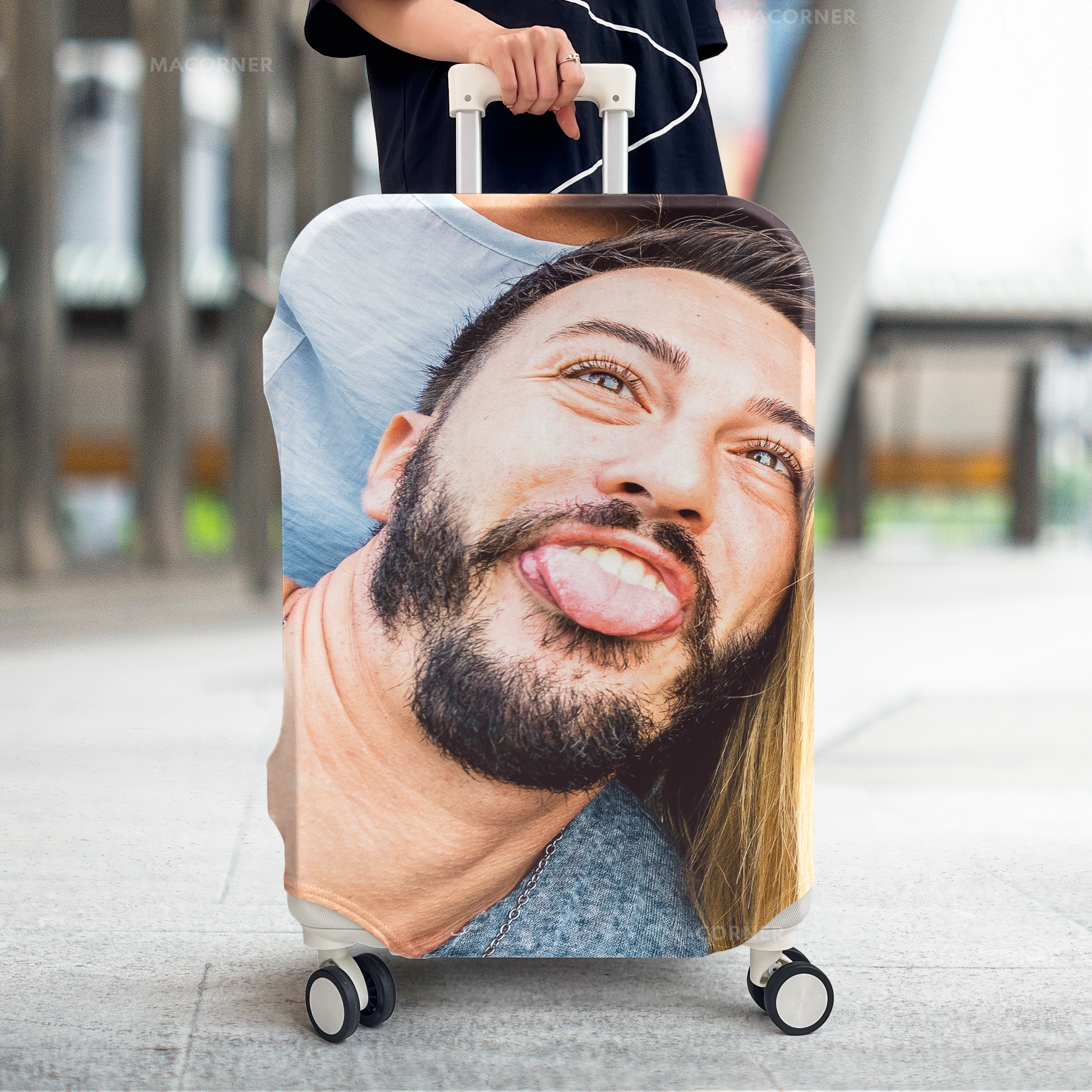 Personalized Photo Luggage Cover