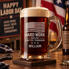 Built Better™ Personalized Labor Day Beer Mug