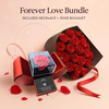 12 Glitter Rose Bouquet - Forever Love Bundle