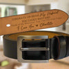 Custom Leather Belt – Congrats on Being My Husband