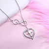 Personalized Infinity & Heart Cross Name Necklace