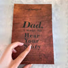 Dad/Mum I Want To Hear Your Story