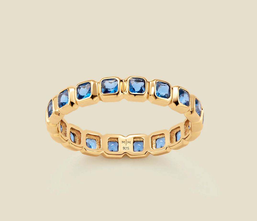 May Birthstone Eternity Ring