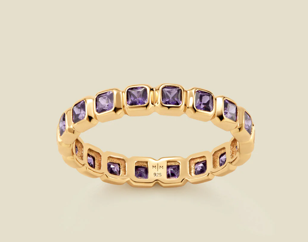 May Birthstone Eternity Ring