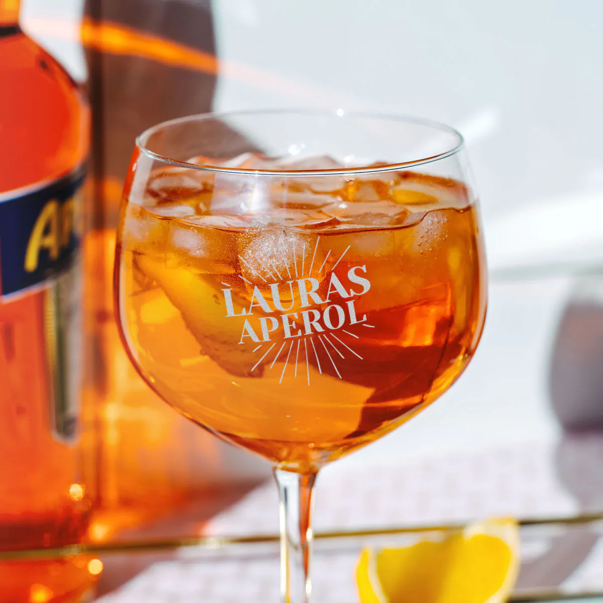 Personalized Aperol Spritz Glass With Name