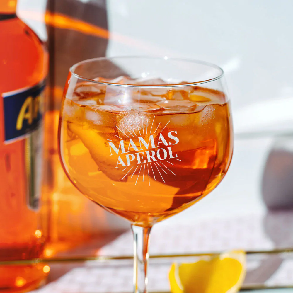 Personalized Aperol Spritz Glass With Name