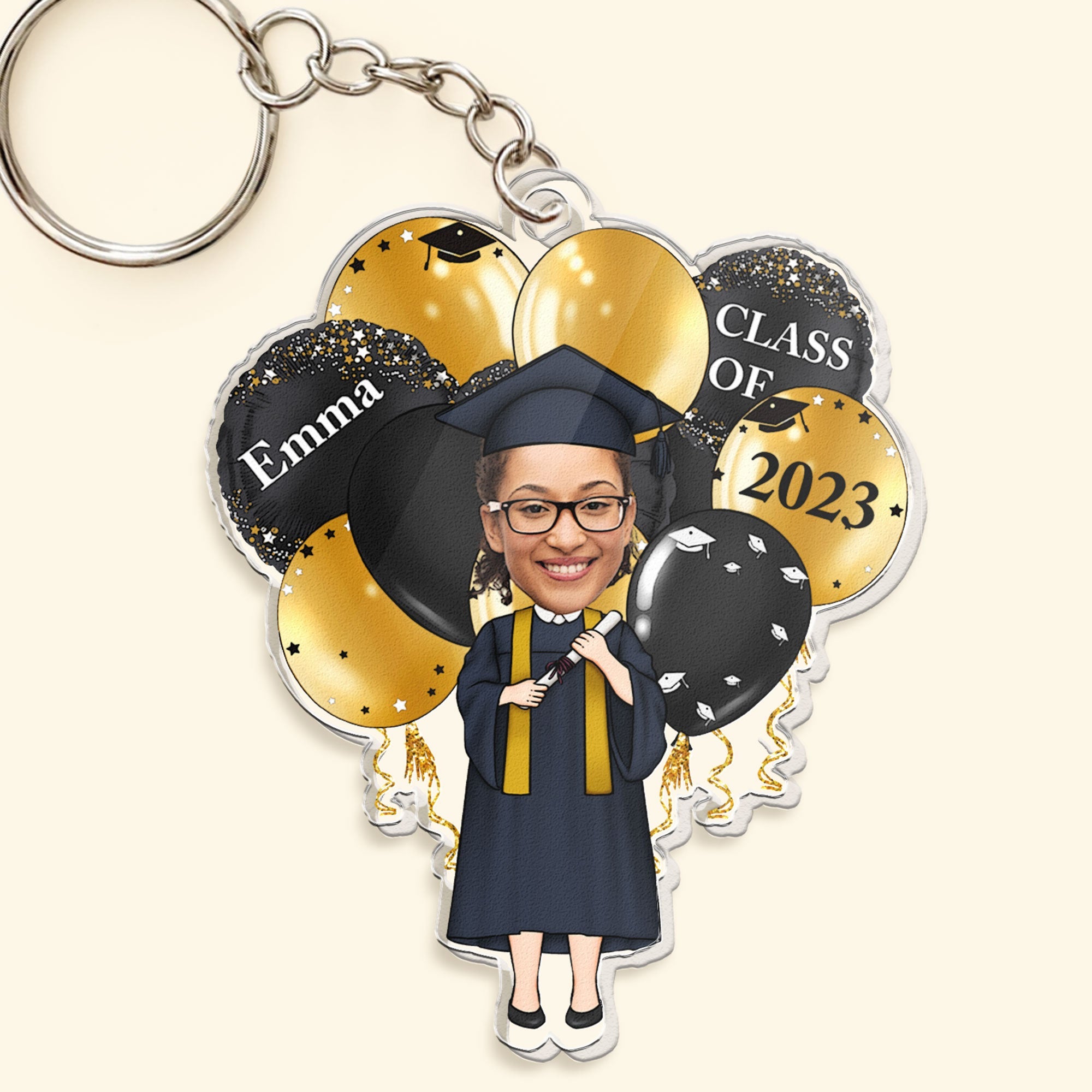 Graduation Celebration - Personalized Acrylic Photo Keychain