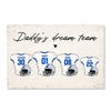 Personalized Canvas - Daddy‘s Dream Team American Football