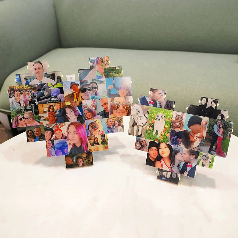 Personalized Picture Lamp - Heart Shaped