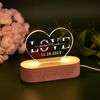 Personalized LED Heart Couple Name Night Light