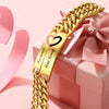 Personalized Couple ID Bracelet with Heart Engraving – His & Her Stainless Steel Bracelet Gift - CustomLove