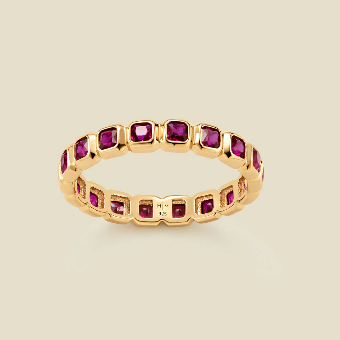 May Birthstone Eternity Ring