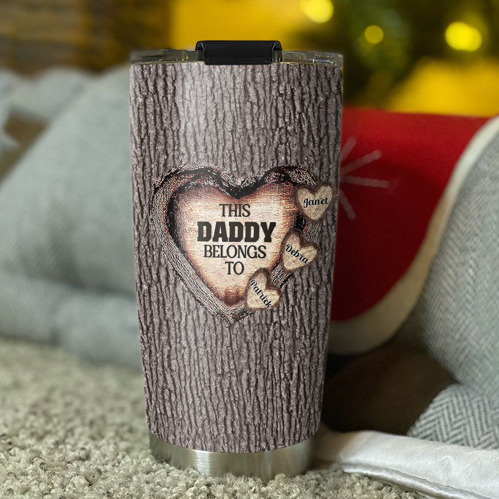 Personalized Custom Tumbler - Heart Of Dad