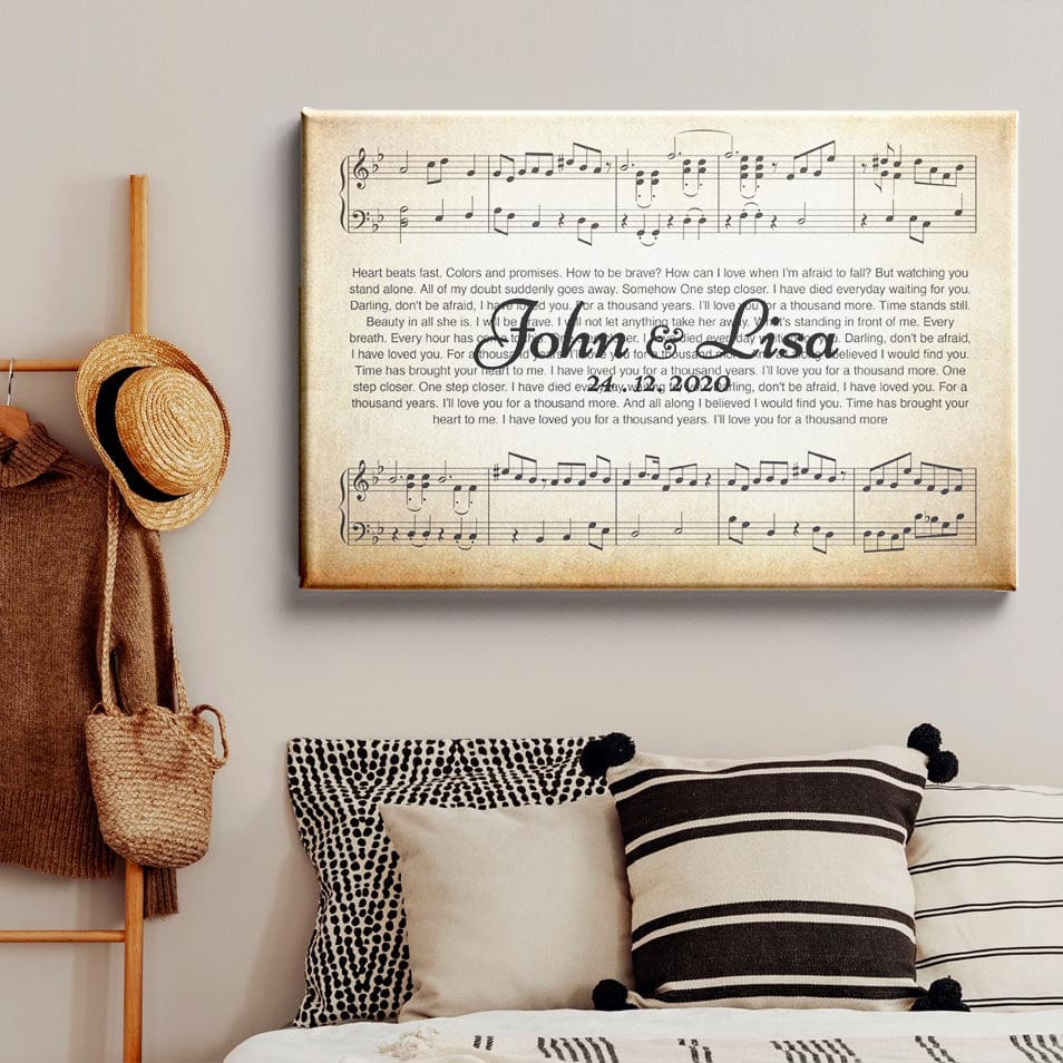 Personalized Canvas - "Song Lyrics"