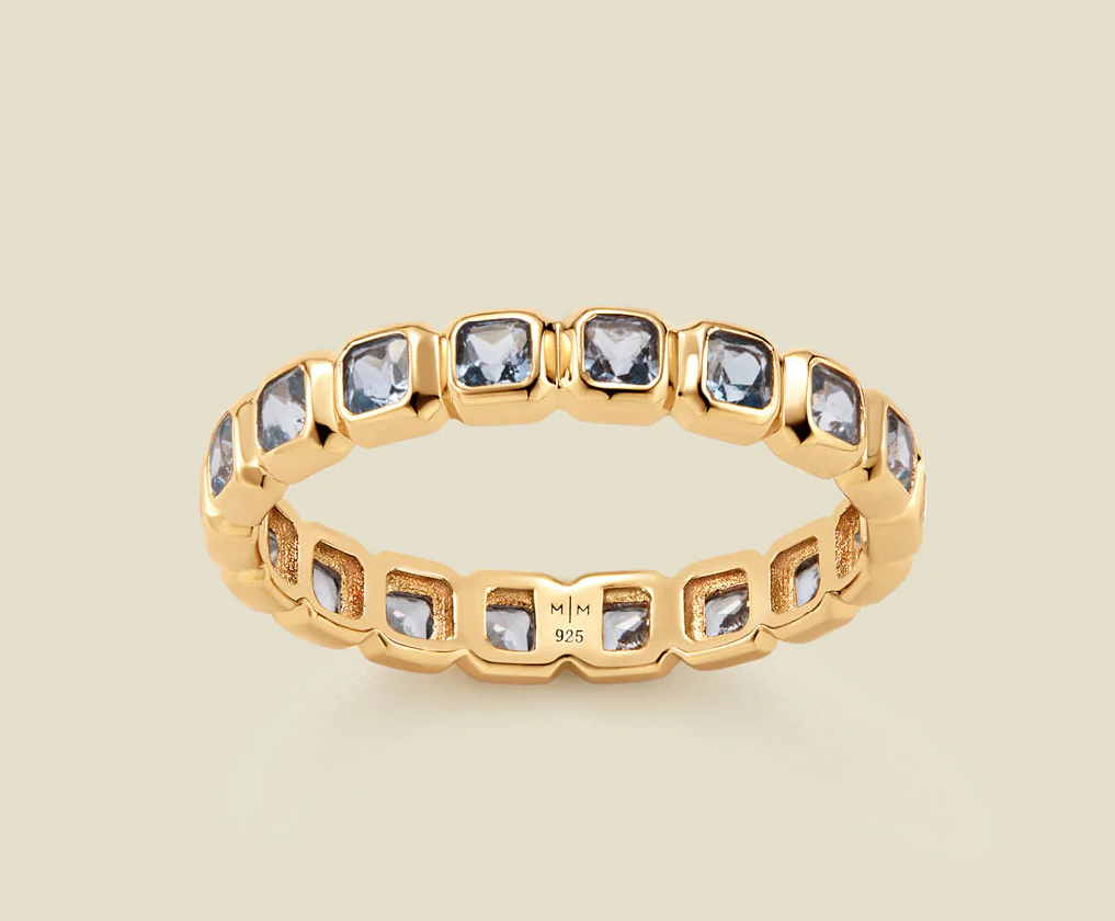 May Birthstone Eternity Ring