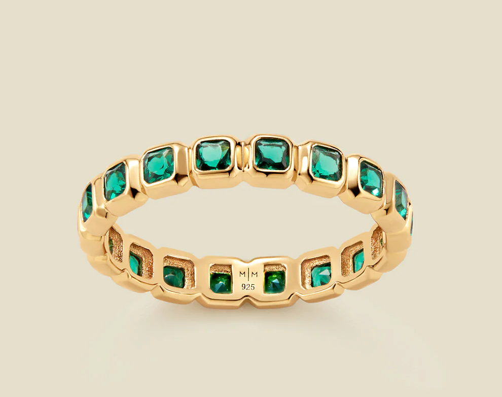 May Birthstone Eternity Ring