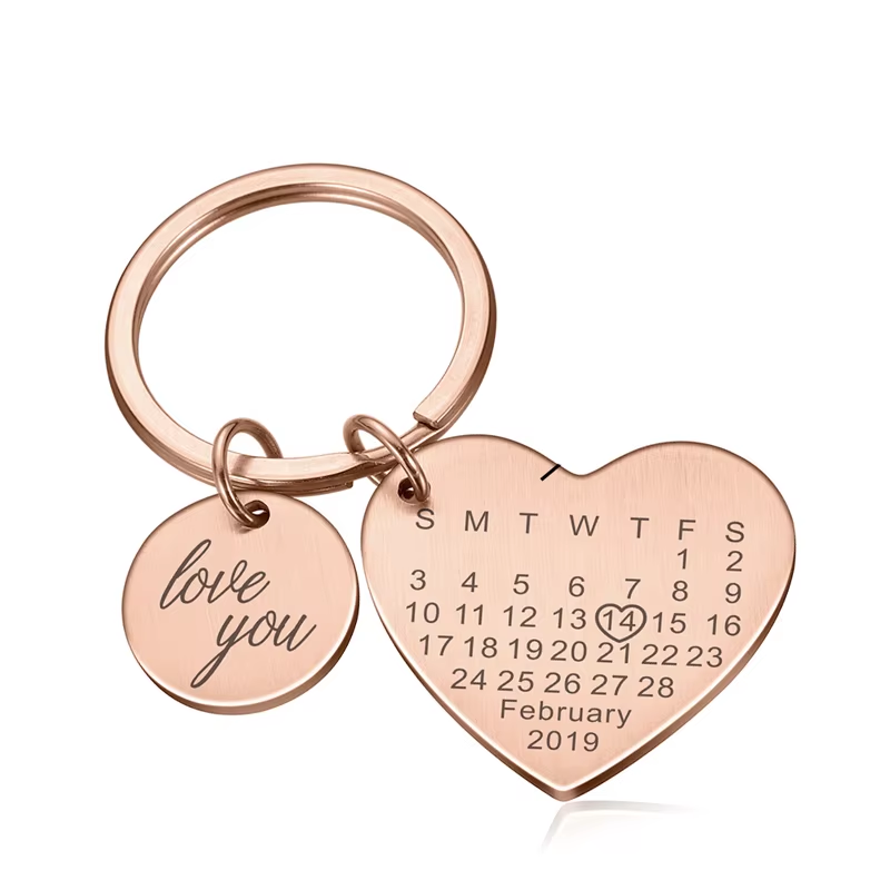 Memory Calendar Keychain – Unique Couples’ Gift