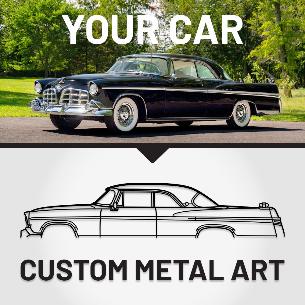 Personalized Car Silhouette Metal Wall Art