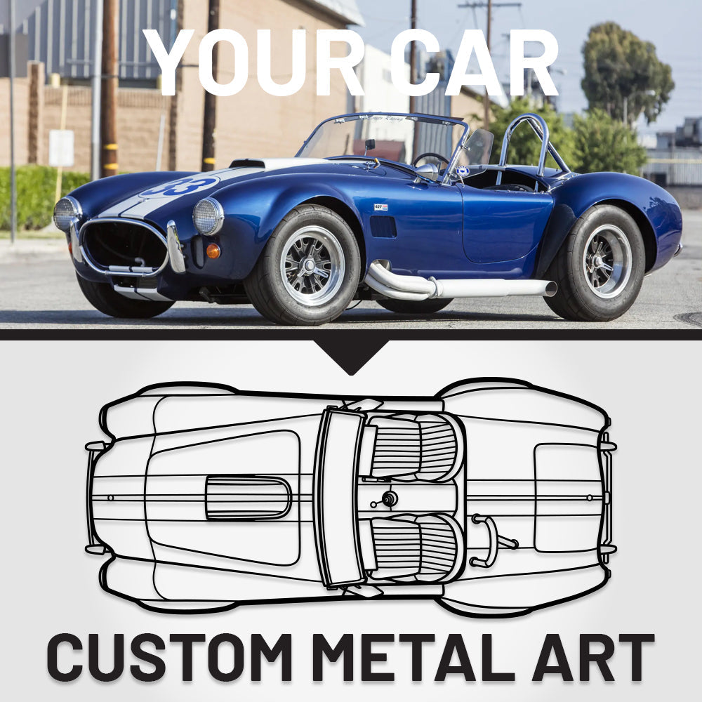 Personalized Car Silhouette Metal Wall Art