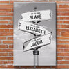 Premium Personalized Canvas – Family Name Crossroad Art