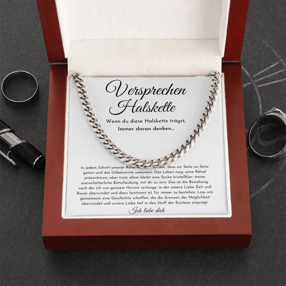 Promise Necklace For Him, Boyfriend Gift - CustomLove