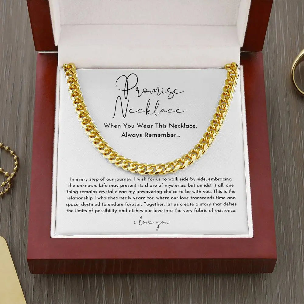 Promise Necklace For Him, Boyfriend Gift - CustomLove