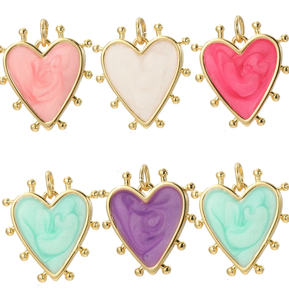 Cute Heart Charm Jewelry Bohemian Pendant