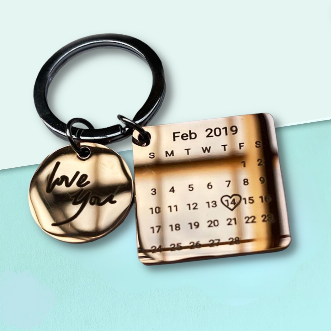 CustomLove Calendar Keychain