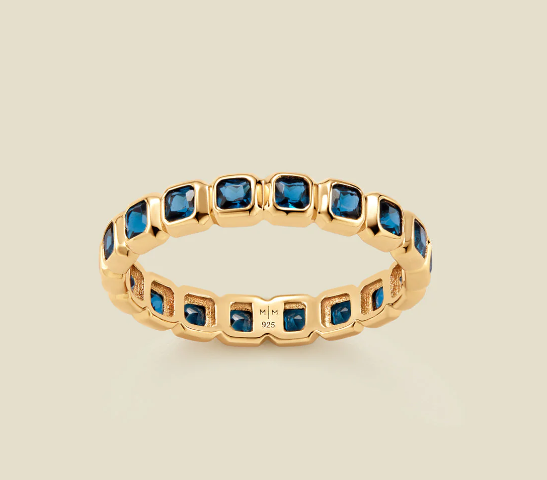 May Birthstone Eternity Ring