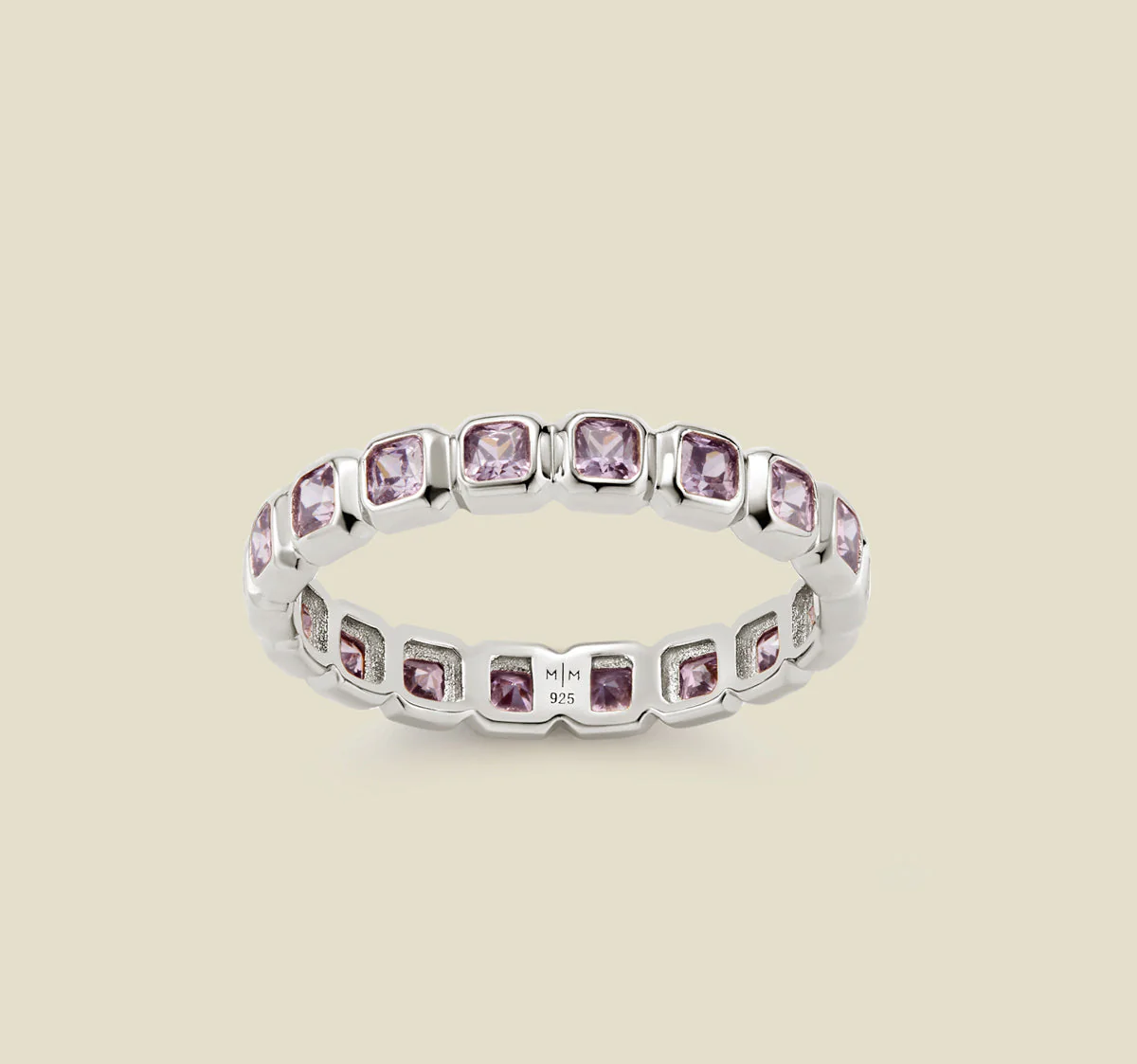 May Birthstone Eternity Ring