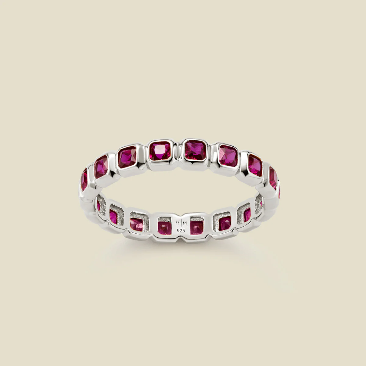 May Birthstone Eternity Ring