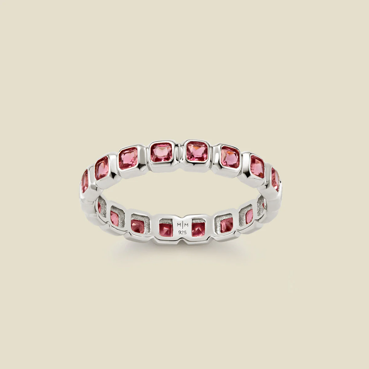 May Birthstone Eternity Ring