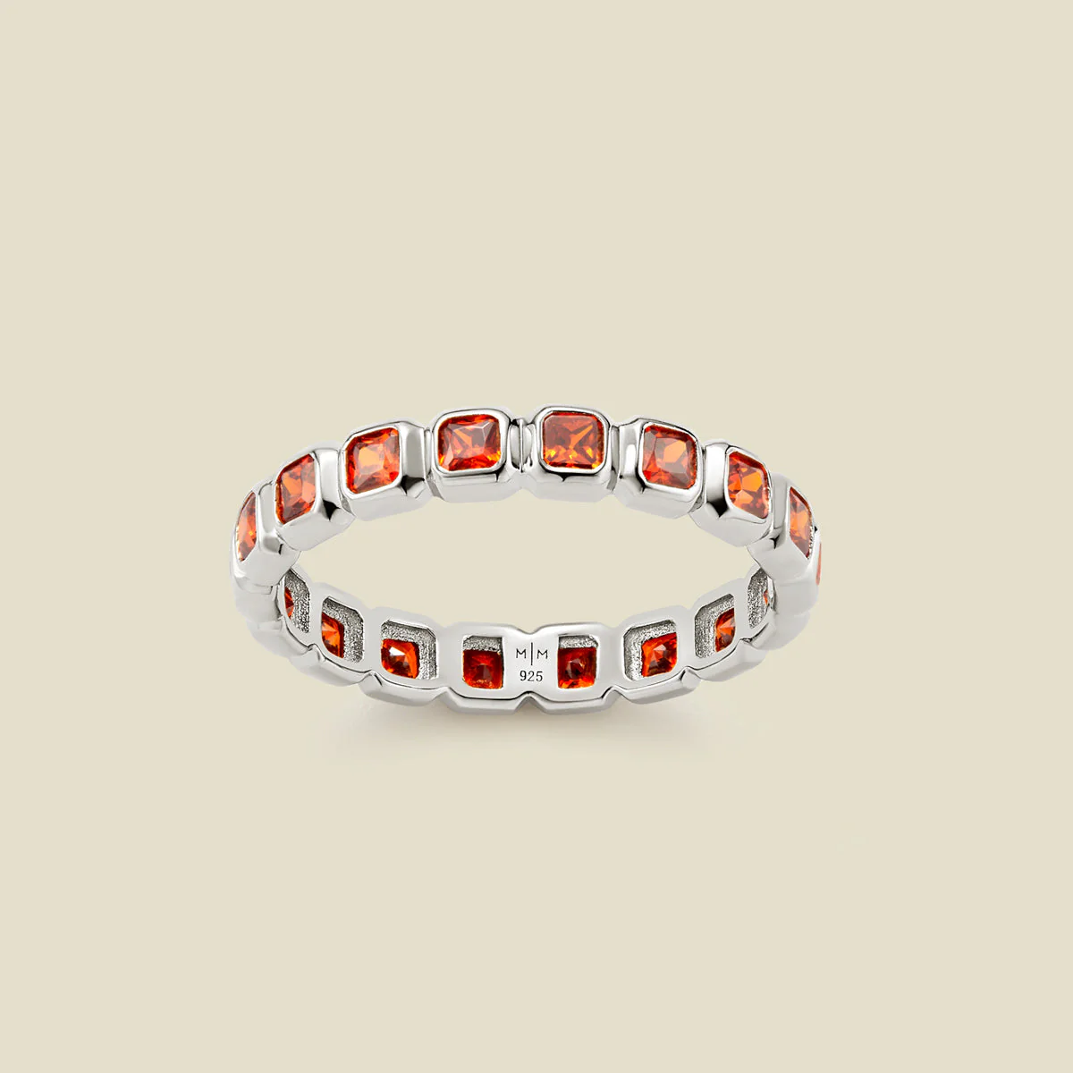 May Birthstone Eternity Ring