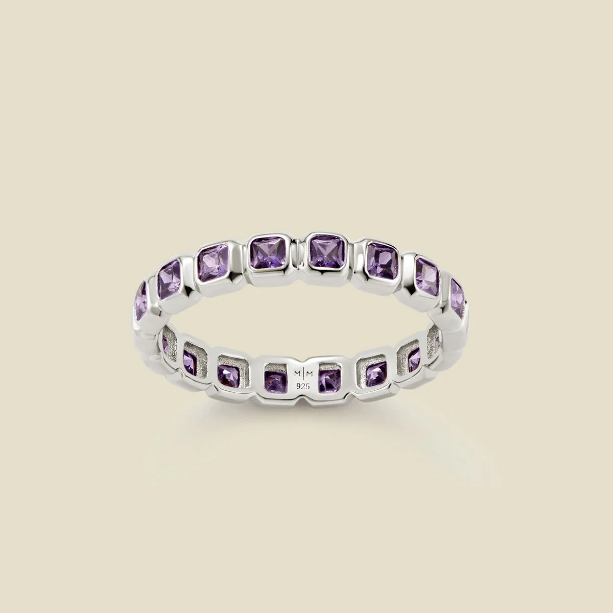 May Birthstone Eternity Ring