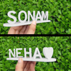 Custom 3D Dual Name Illusion Love