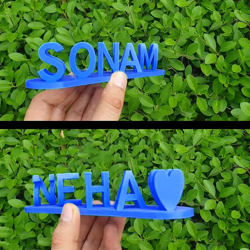 Custom 3D Dual Name Illusion Love