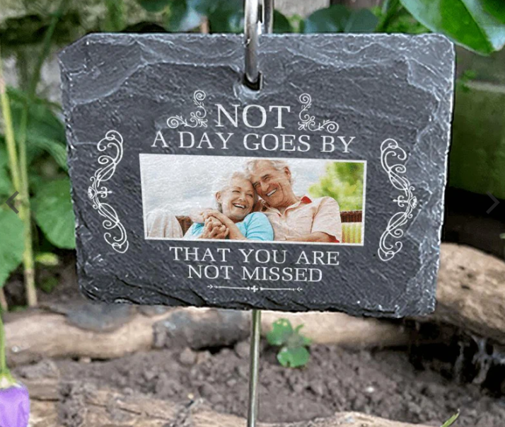 Personalized Slate - Not A Day Goes By That You Are Not Missed