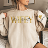 Custom Unisex Couple Sweatshirt - The Love Of My Life My Wifey