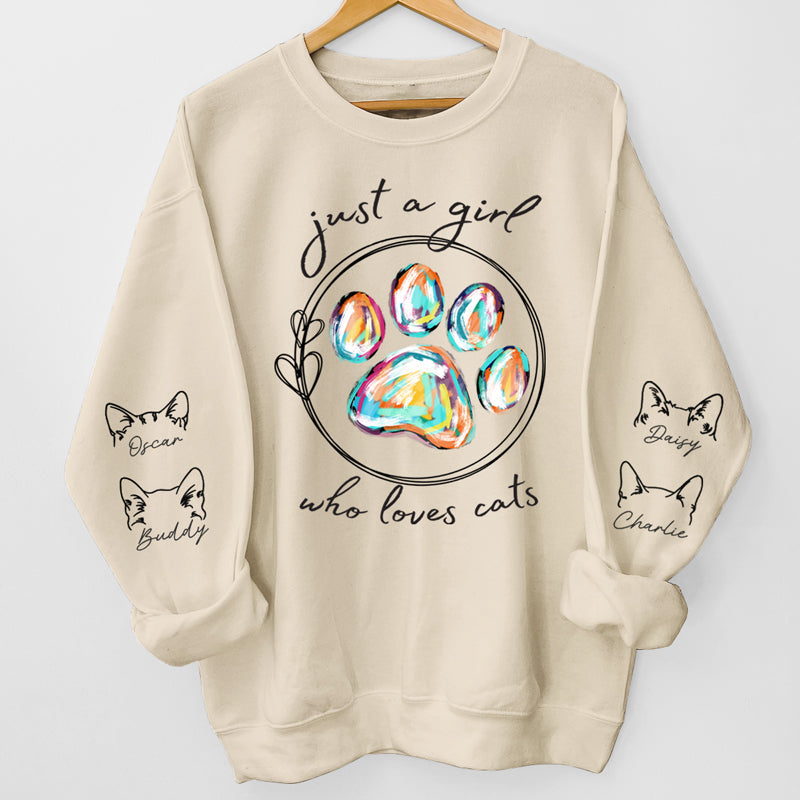 Just A Girl Who Loves Dogs - Dog Personalized Sweatshirt