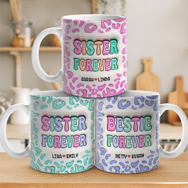 Custom Besties Mug - Besties For The Resties