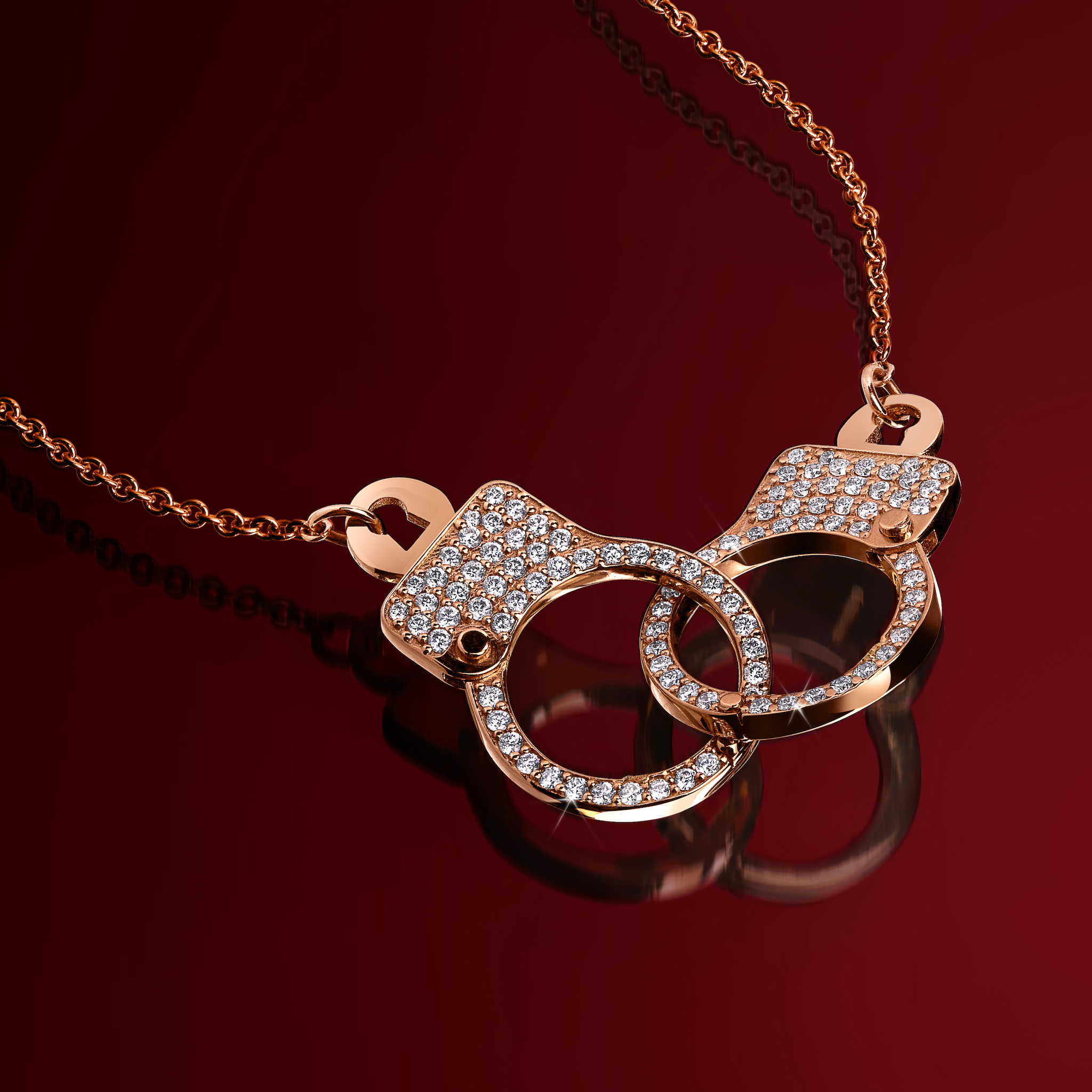 Love Lockdown Interlocking Diamond Necklace